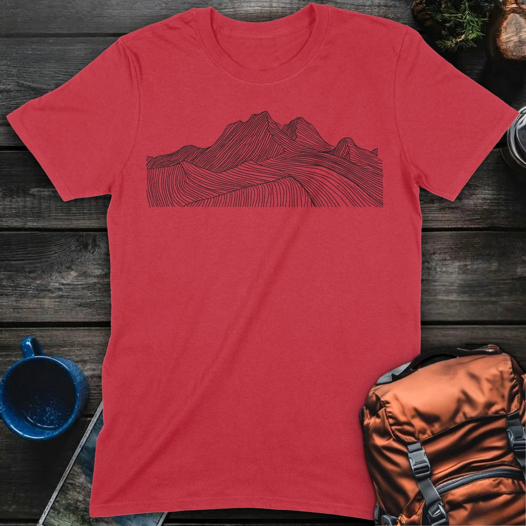 Mountain Contour - Red