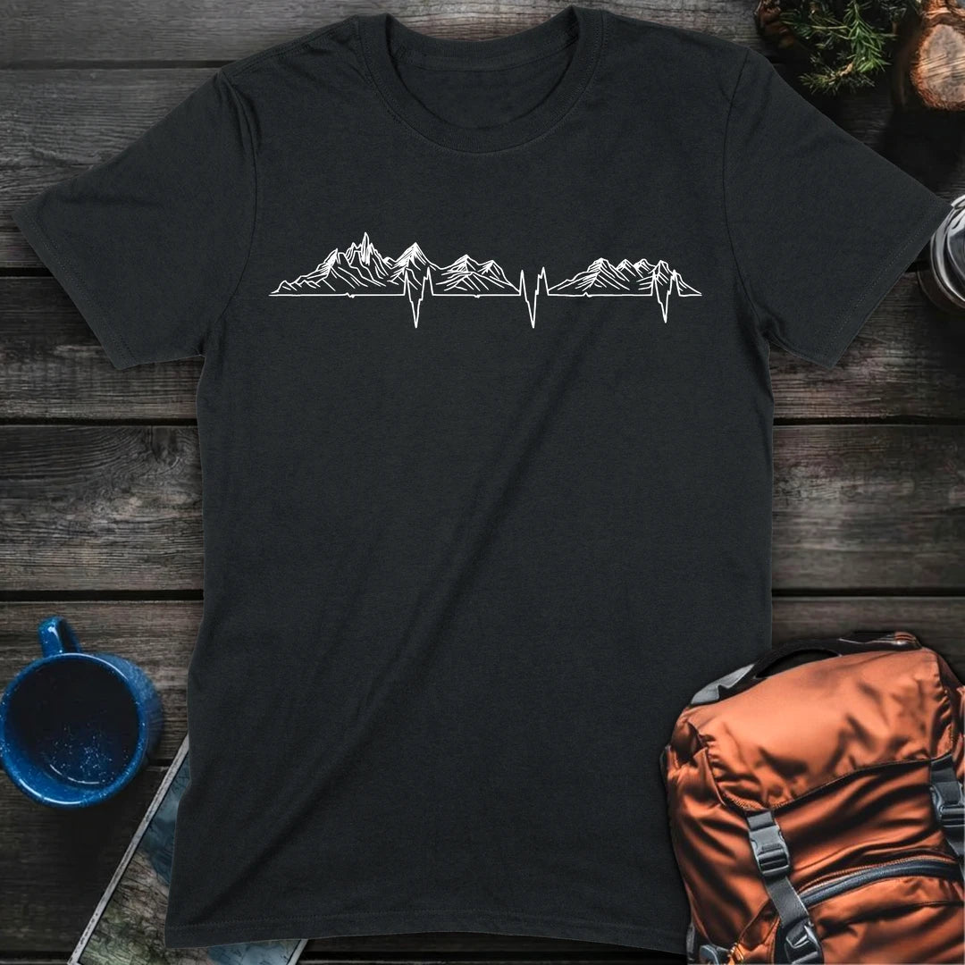 Mountain Love EKG - Black