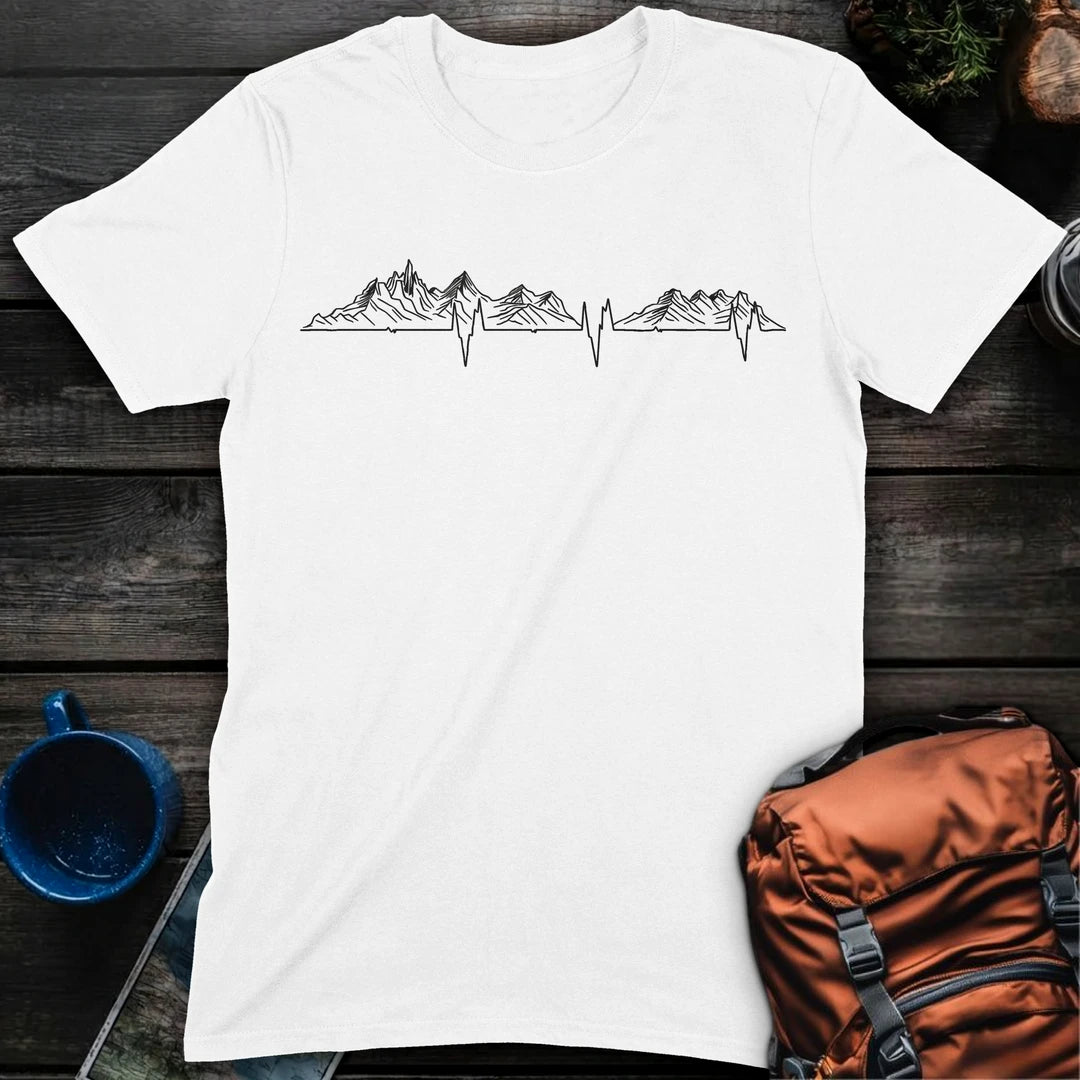 Mountain Love EKG - White
