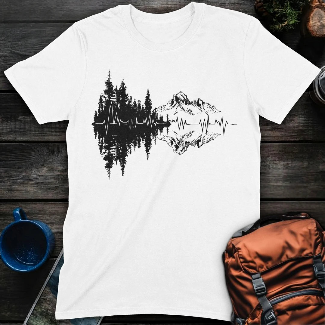 Mountain Reflection EKG - White