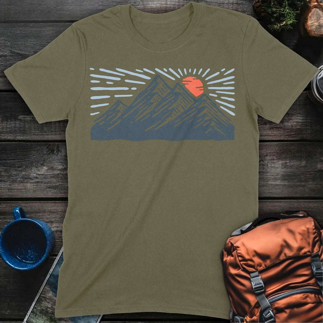 Mountain Scape - Military Green