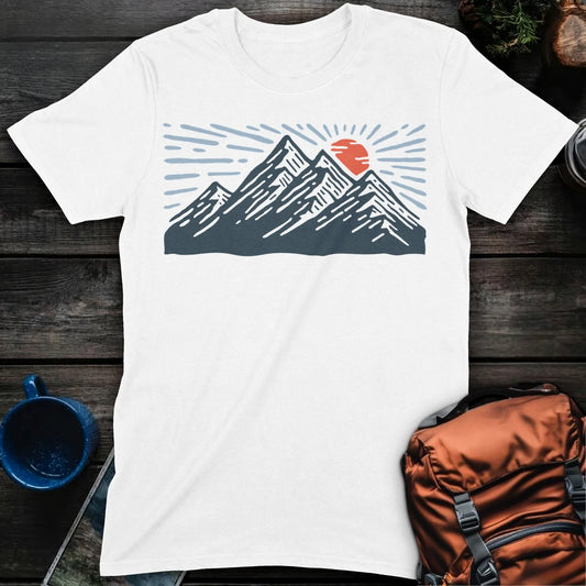 Mountain Scape - White