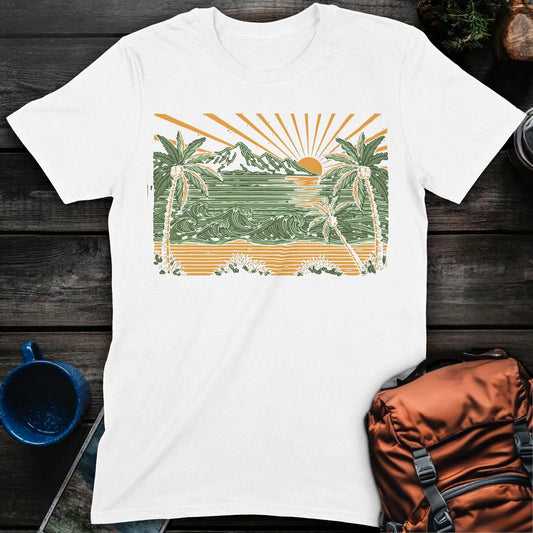 Mountain Surfscape - White