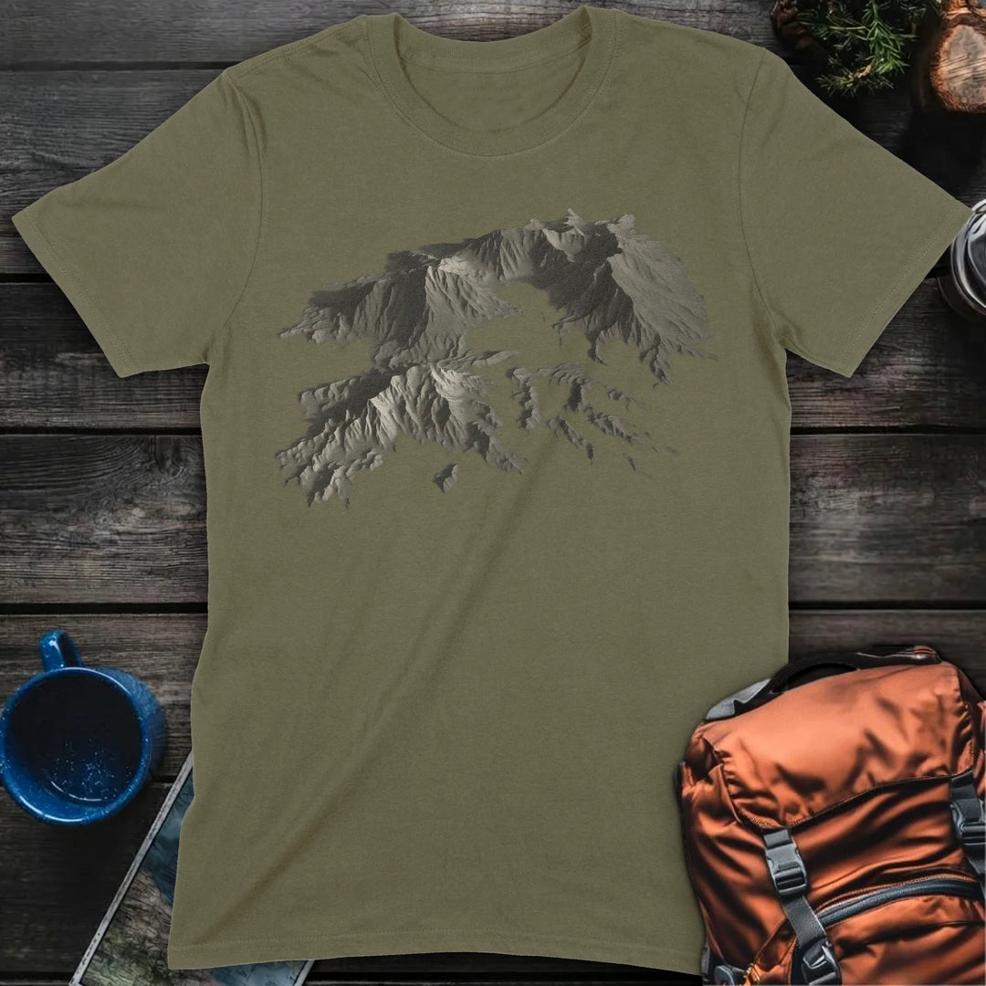 Mountain Topographic - Military Green
