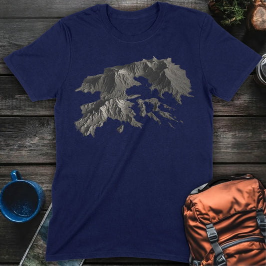 Mountain Topographic - Navy