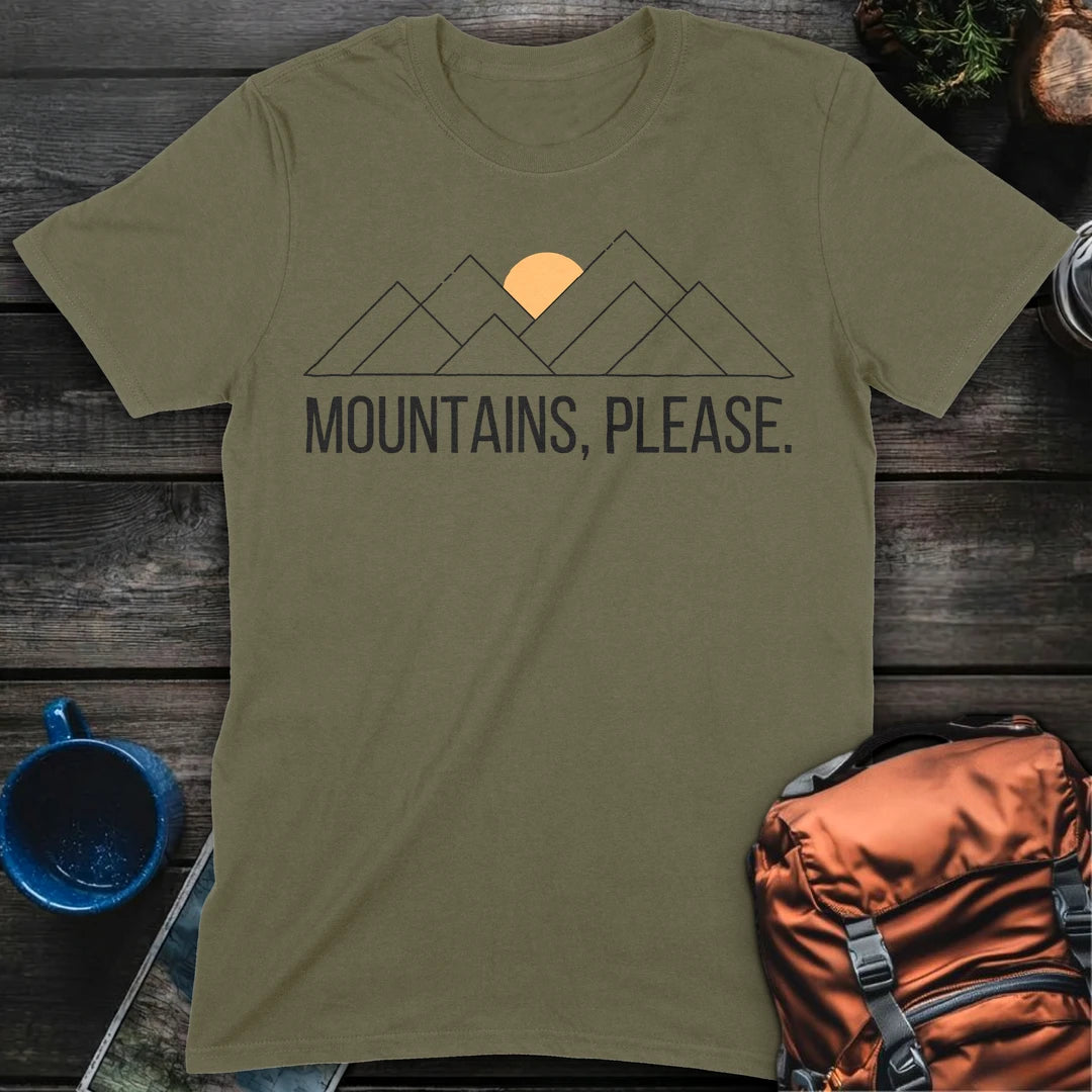 Mountains Please - Military Green