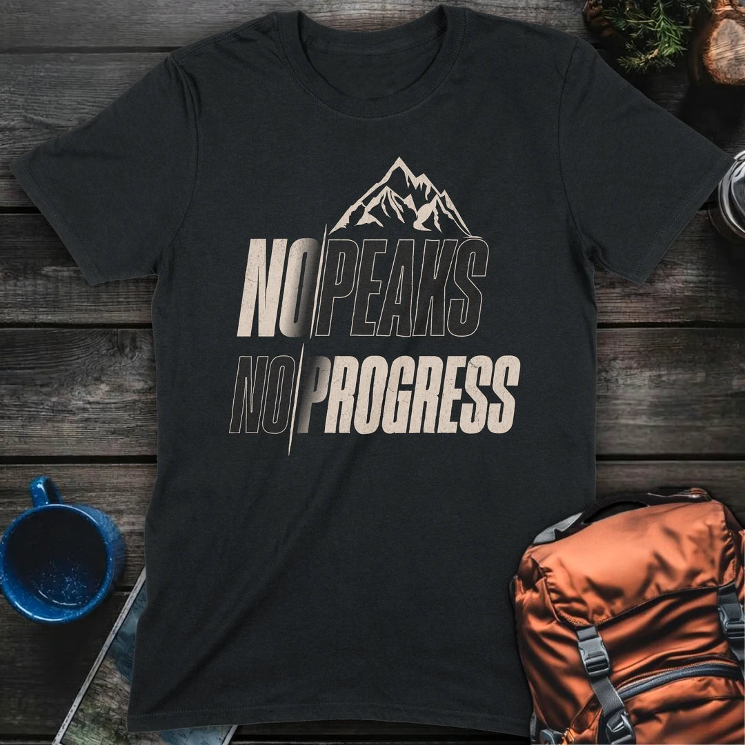 No Peaks No Progress Vintage - Black