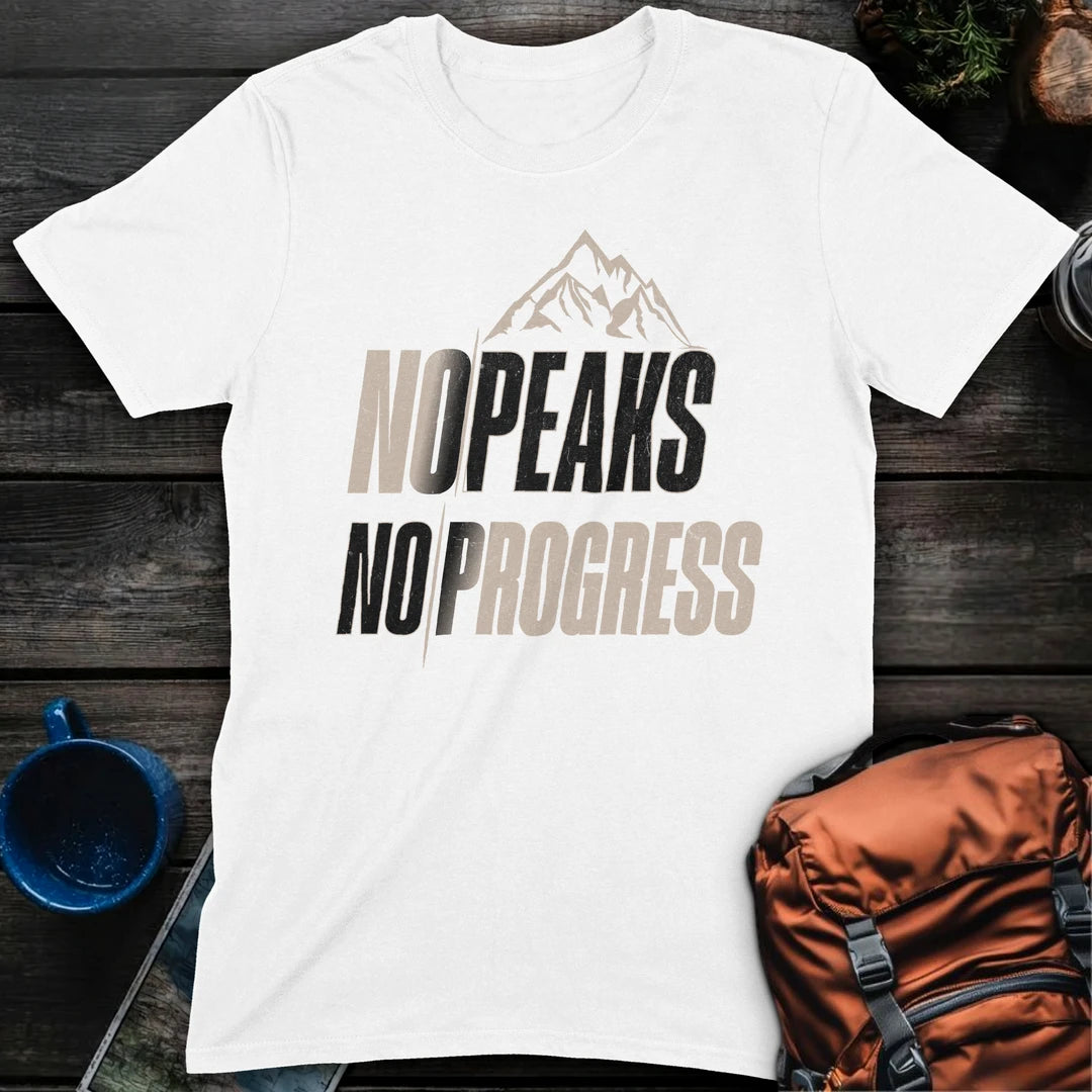 No Peaks No Progress Vintage - White