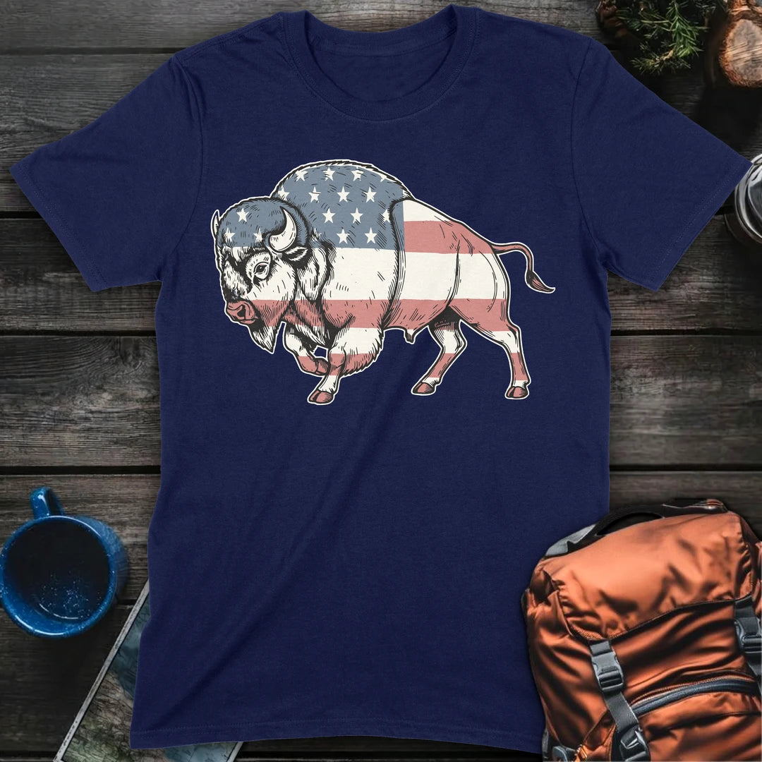 Patriotic Bison - Navy