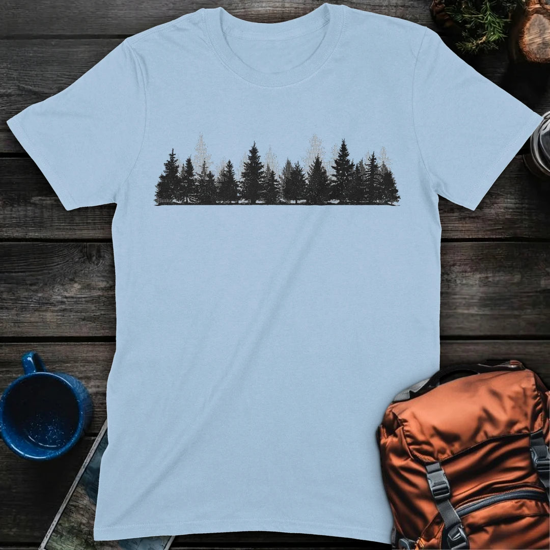 Pine Trees - Light Blue