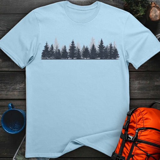 Pine Trees - Light Blue