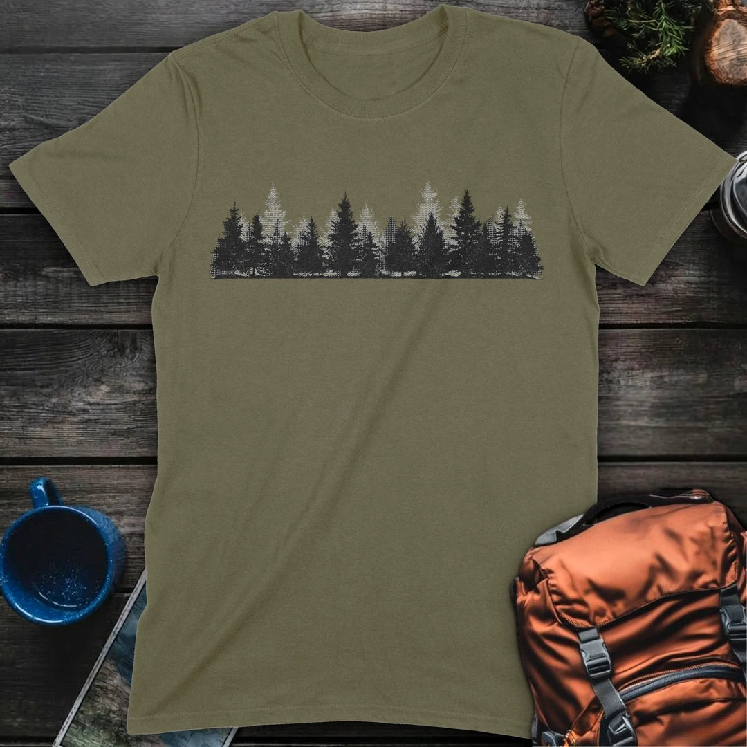 Pine Trees - Military Green