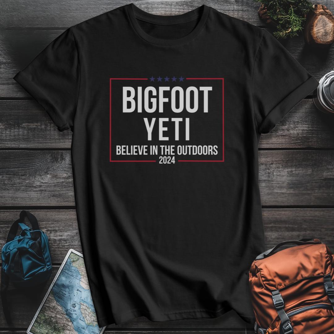 Printify T-Shirt Black / S Believe Outdoors 2024 T-Shirt