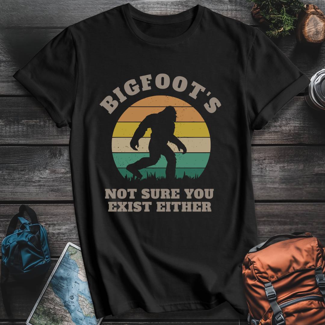 Printify T-Shirt Black / S Bigfoot Do You Exist T-Shirt