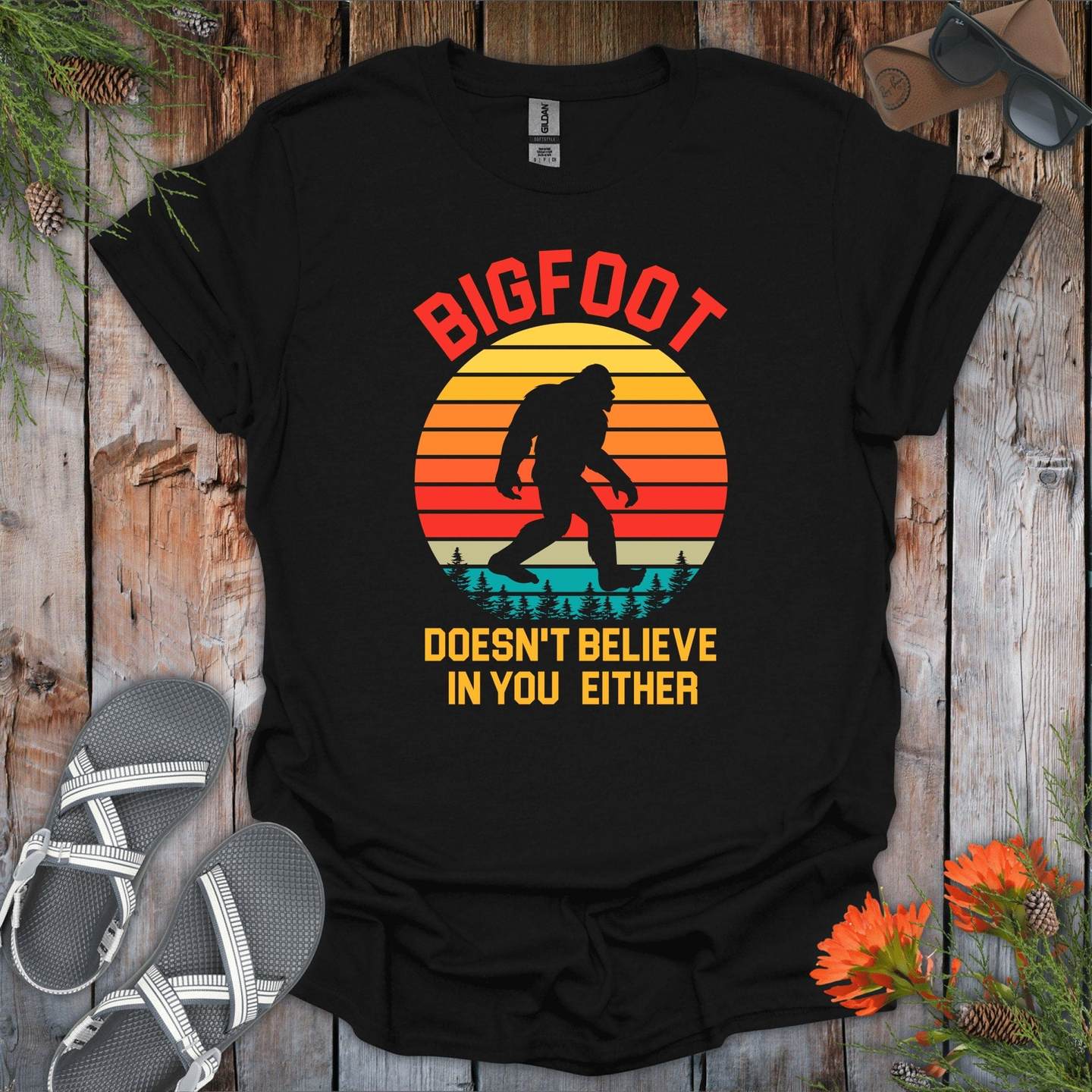 Bigfoot Doesn't Believe T-Shirt