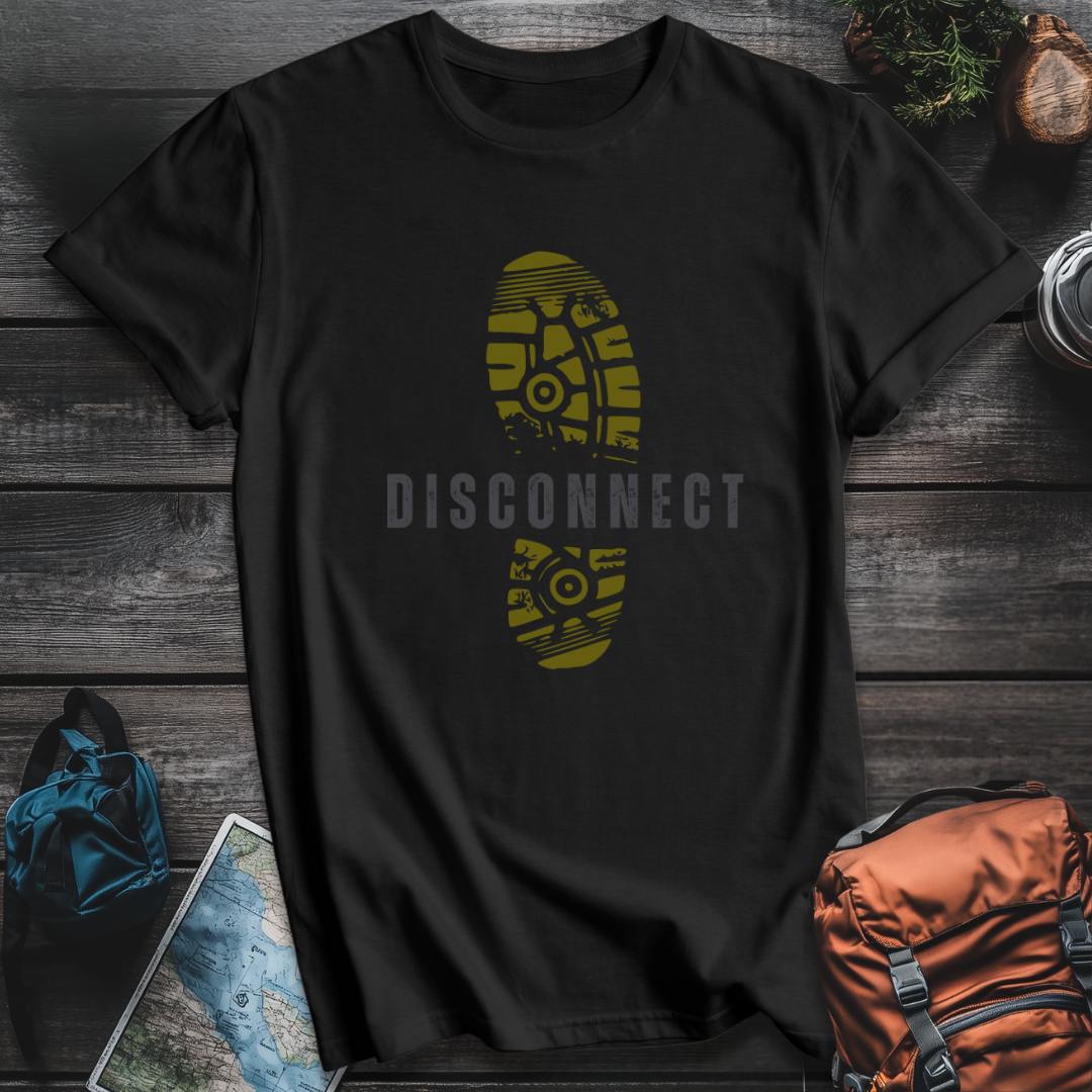 Printify T-Shirt Black / S Disconnect T-Shirt