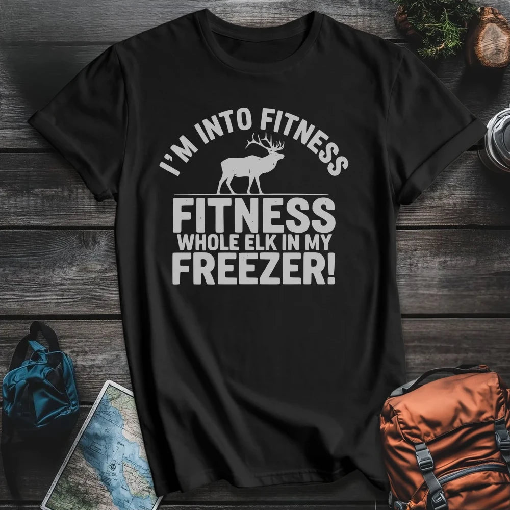 Printify T-Shirt Black / S Elk Fitness Alternate T-Shirt