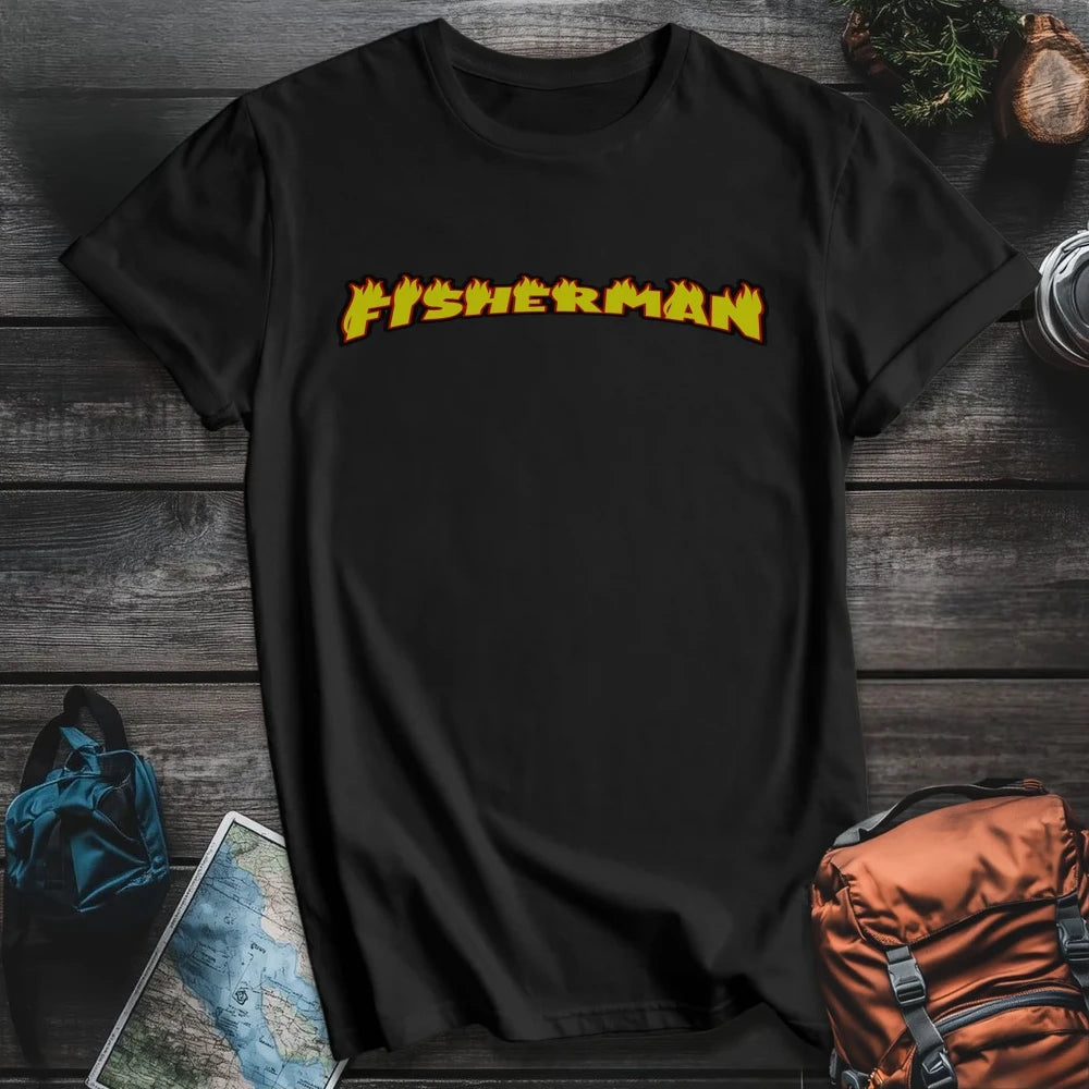 Printify T-Shirt Black / S Fisherman T-Shirt