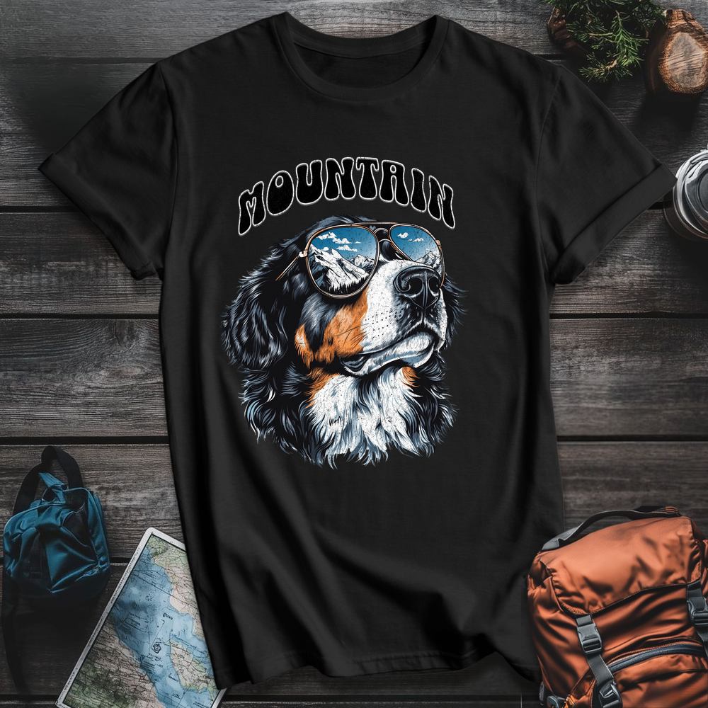 Printify T-Shirt Black / S Mountain Dog T-Shirt