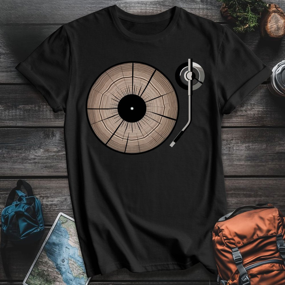 Printify T-Shirt Black / S Natures Record T-Shirt