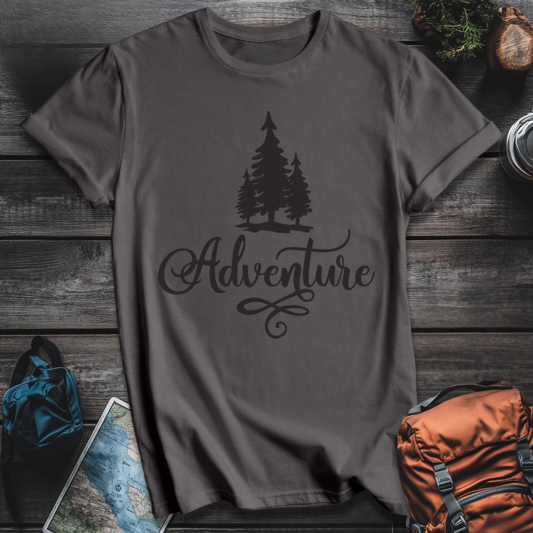 Printify T-Shirt Charcoal / S Adventure Trees T-Shirt