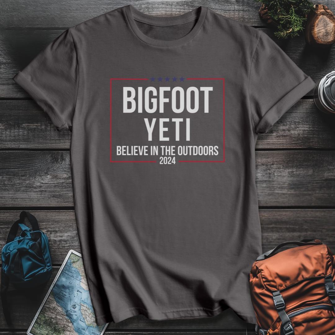Printify T-Shirt Charcoal / S Believe Outdoors 2024 T-Shirt