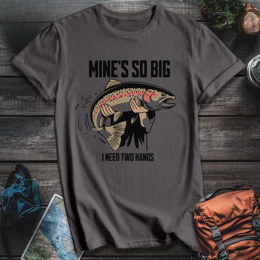 Printify T-Shirt Charcoal / S Big Fish T-Shirt