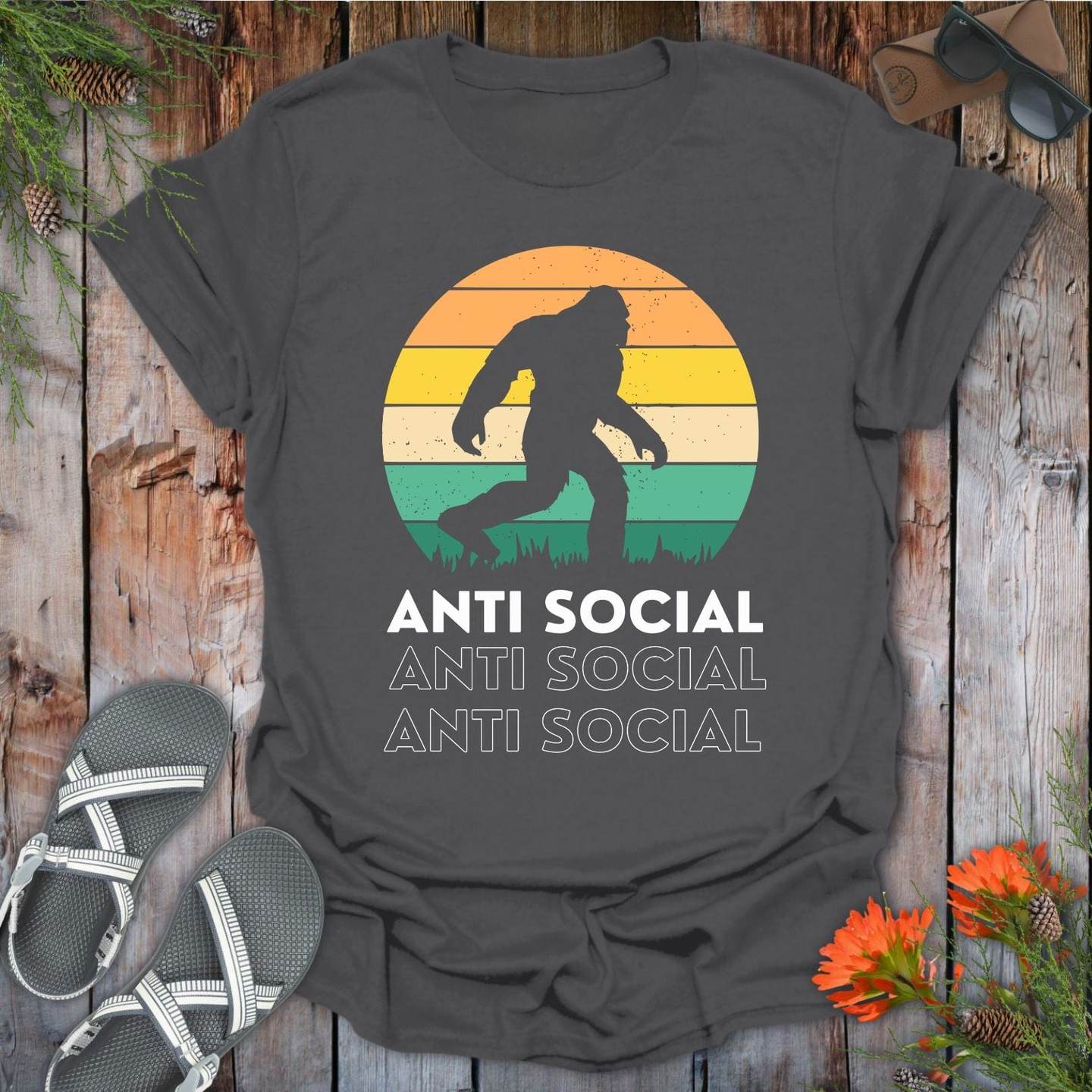 Bigfoot Anti Social T-Shirt