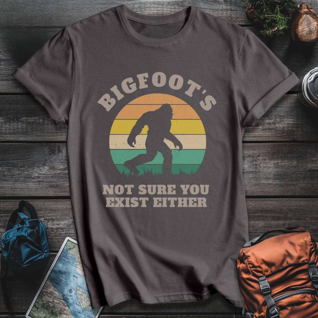 Printify T-Shirt Charcoal / S Bigfoot Do You Exist T-Shirt