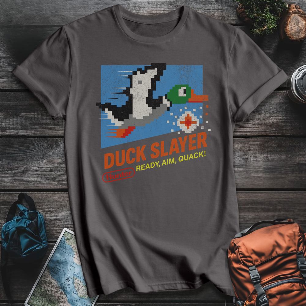 Printify T-Shirt Charcoal / S Duck Slayer T-Shirt