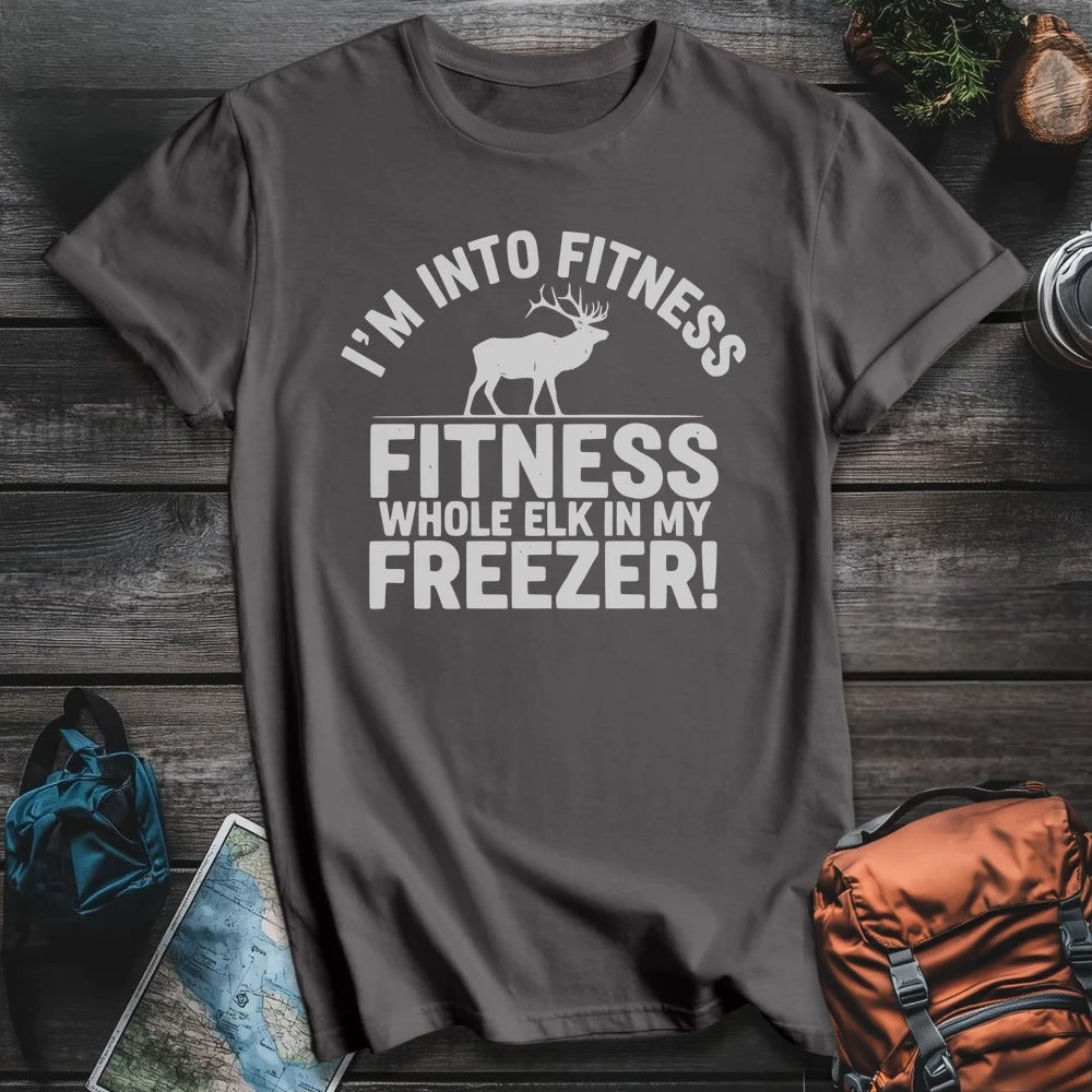Printify T-Shirt Charcoal / S Elk Fitness Alternate T-Shirt
