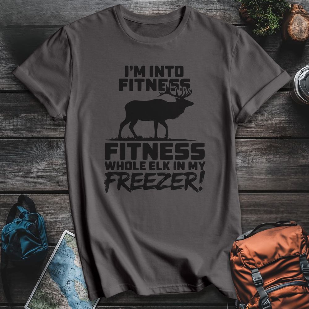 Printify T-Shirt Charcoal / S Elk Fitness T-Shirt