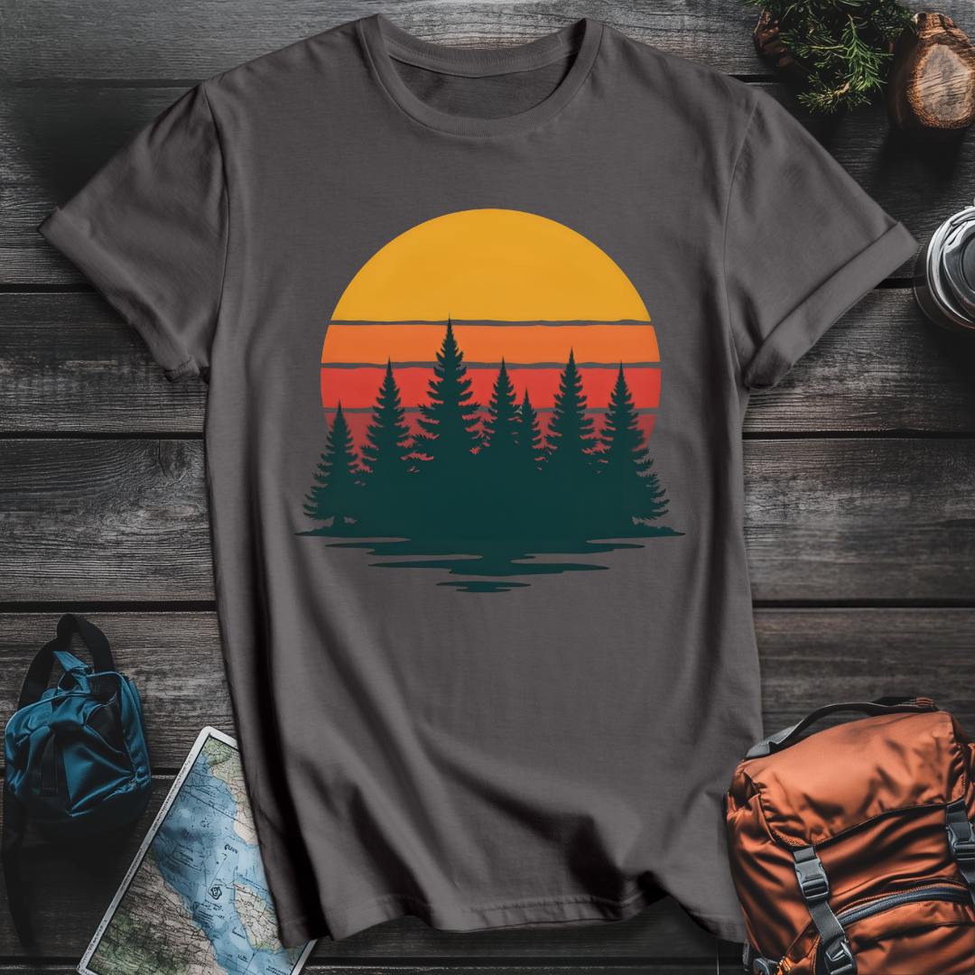 Printify T-Shirt Charcoal / S Forest Serenity T-Shirt