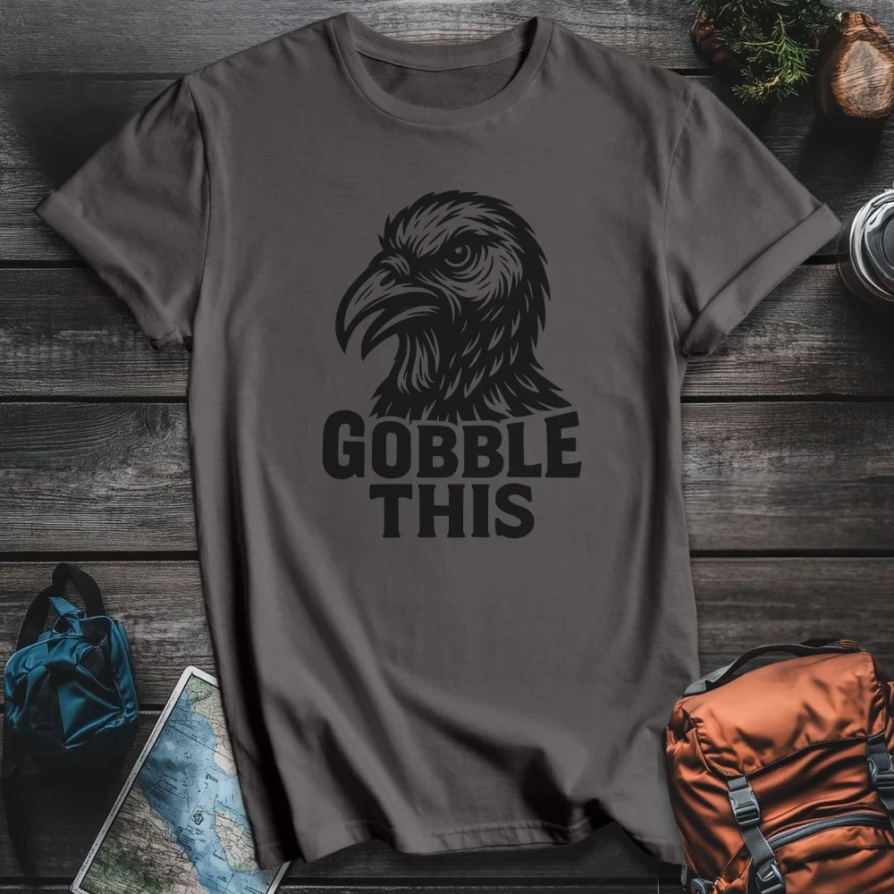 Printify T-Shirt Charcoal / S Gobble This T-Shirt