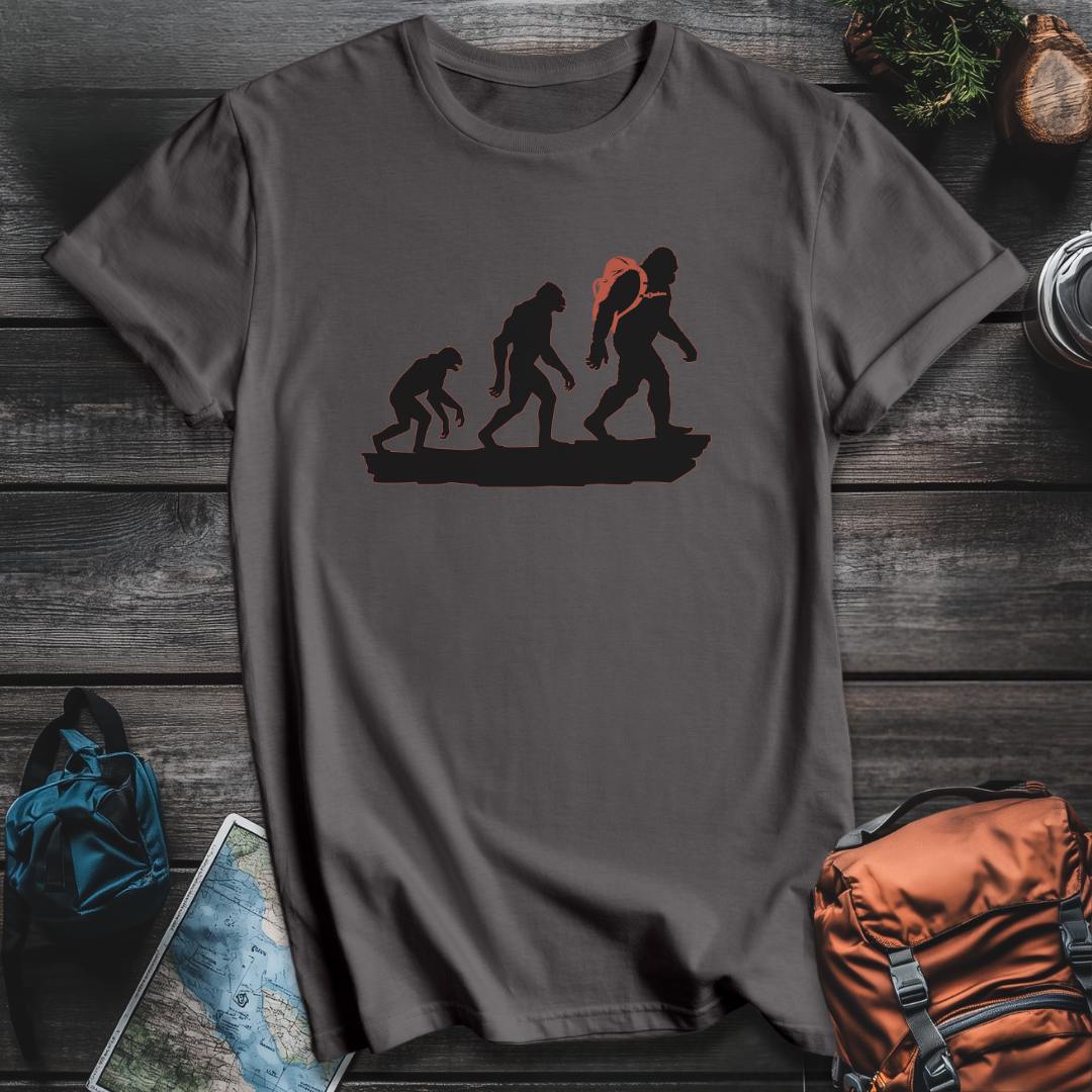 Printify T-Shirt Charcoal / S Hiker Evolution T-Shirt