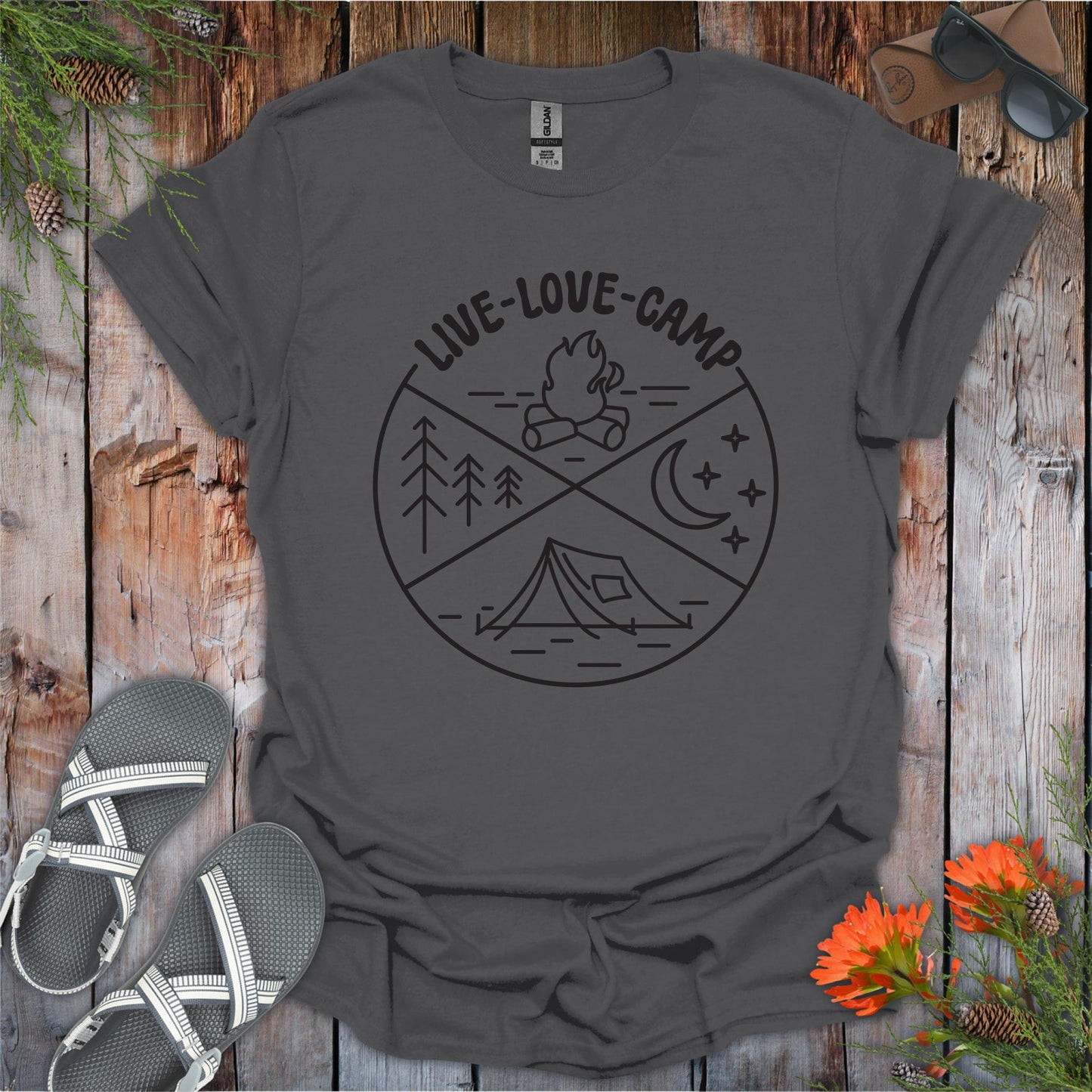 Live,Love,Camp T-Shirt