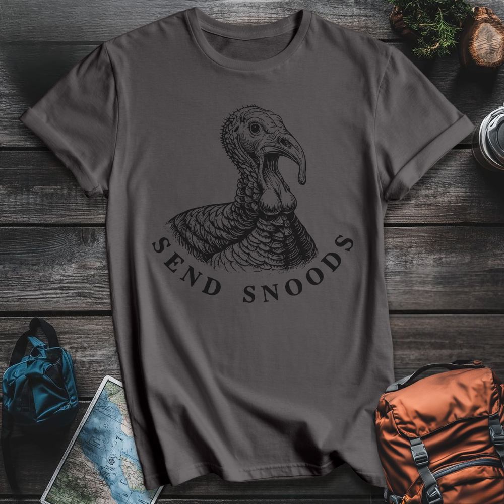 Printify T-Shirt Charcoal / S Send Snoods T-Shirt
