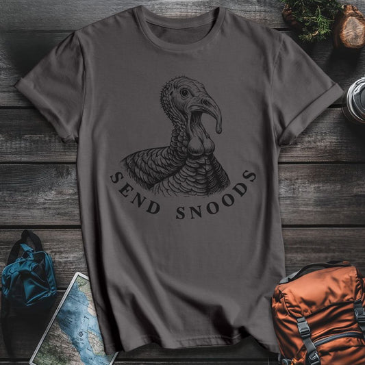 Printify T-Shirt Charcoal / S Send Snoods T-Shirt