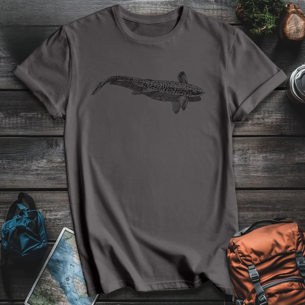 Printify T-Shirt Charcoal / S Trout Shadow T-Shirt