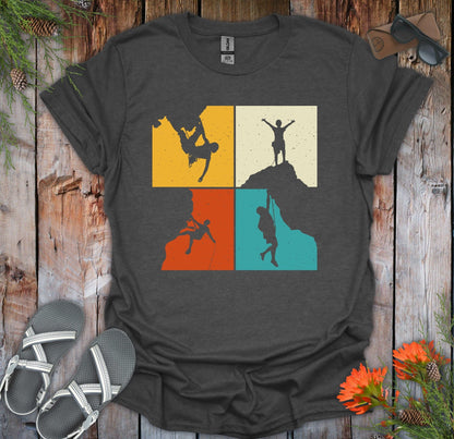 4 Climbers Colorful T-shirt