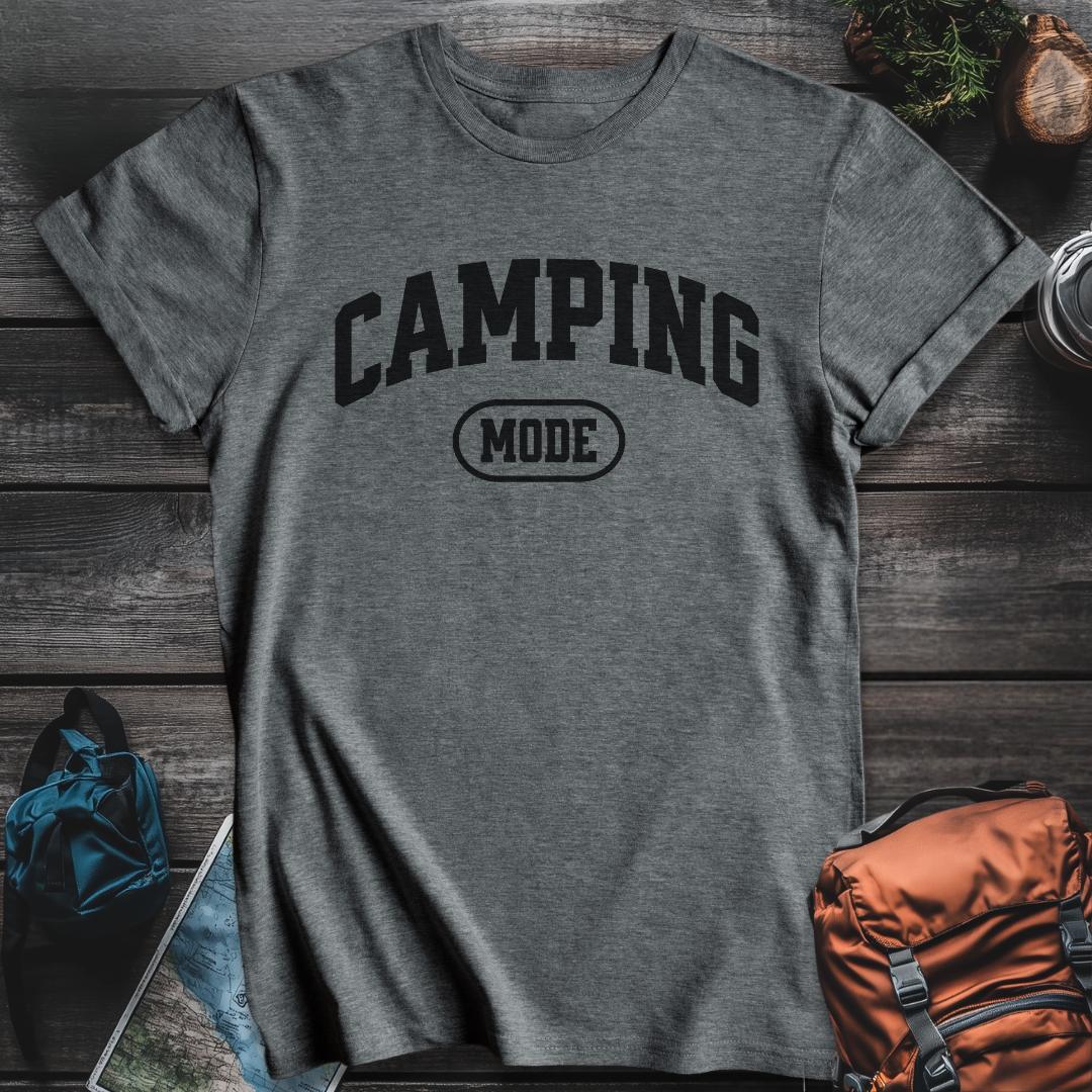 Printify T-Shirt Dark Heather / S Camping Mode T-Shirt