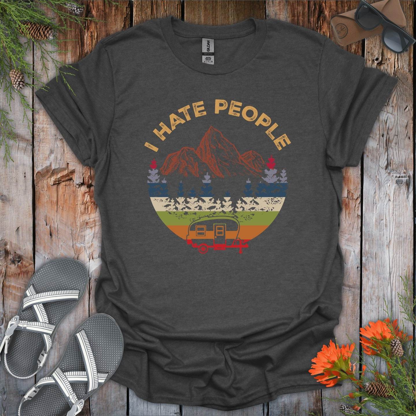 I Hate People Camping T-Shirt