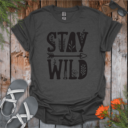 Printify T-Shirt Dark Heather / S Stay Wild T-Shirt