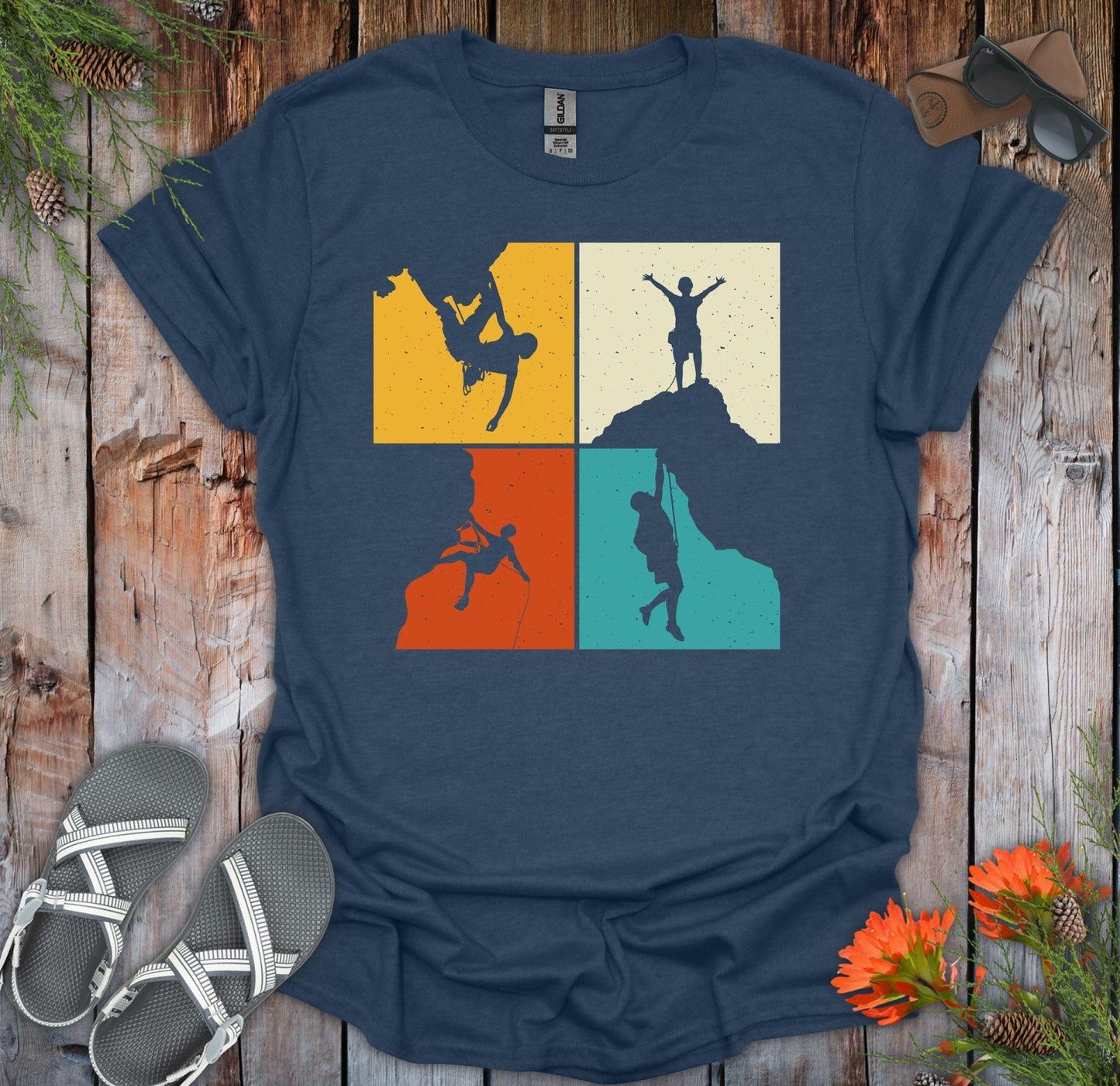 4 Climbers Colorful T-shirt