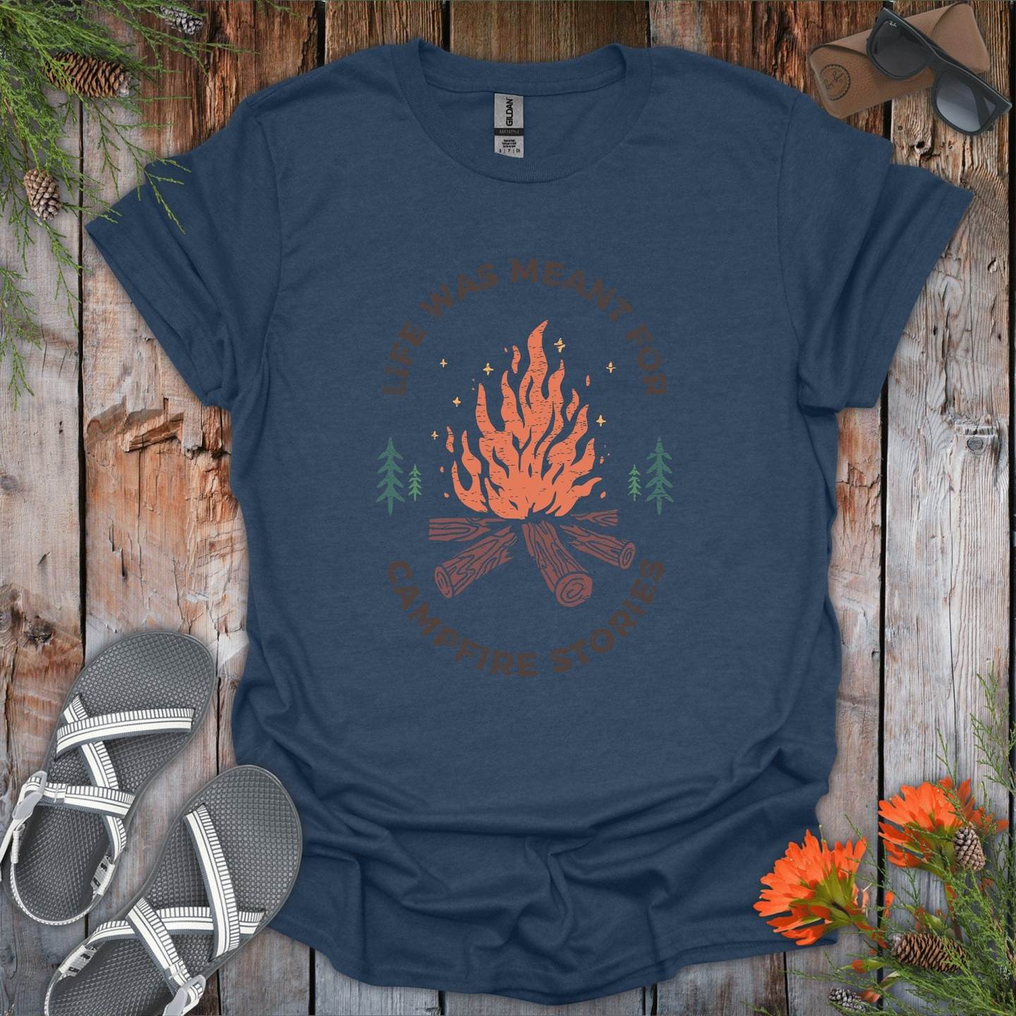 Life Was Meant For Camp Stories T-Shirt