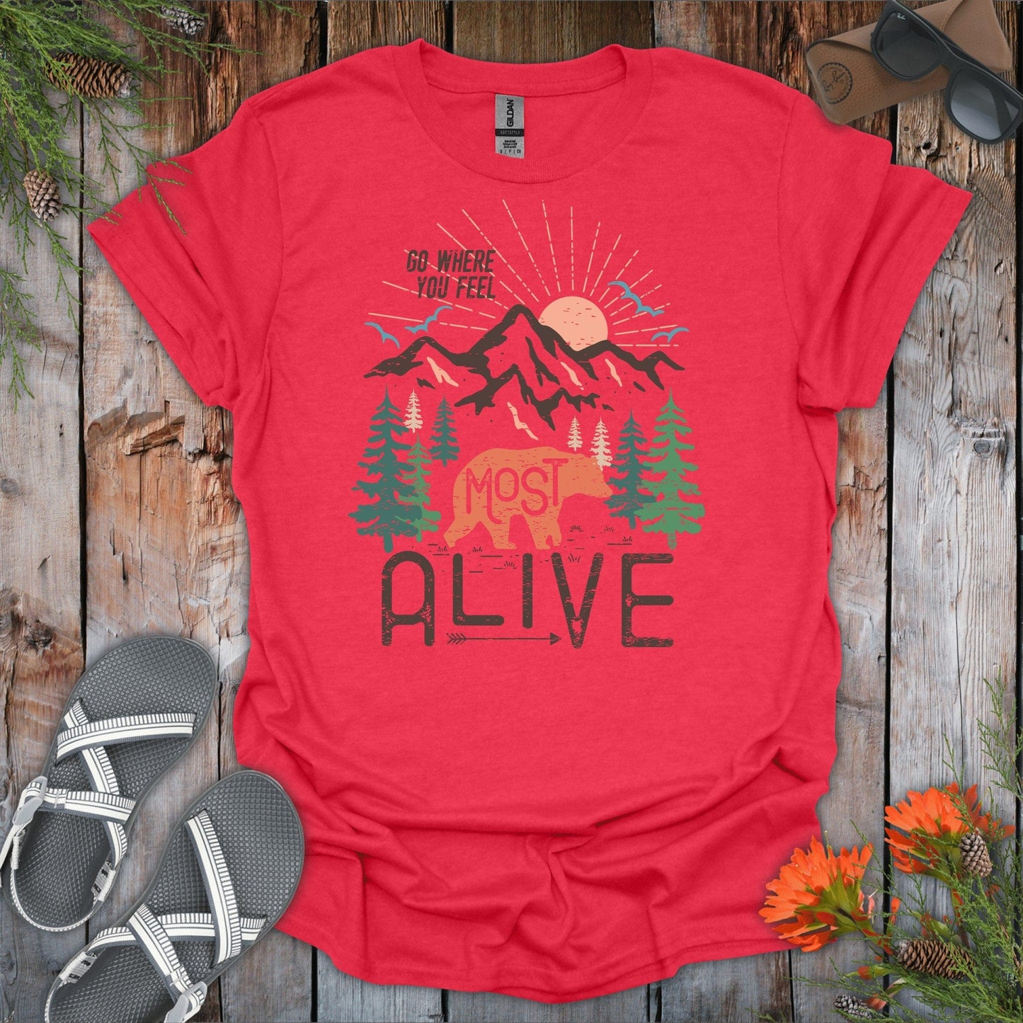 Go Where You Feel Alive T-Shirt