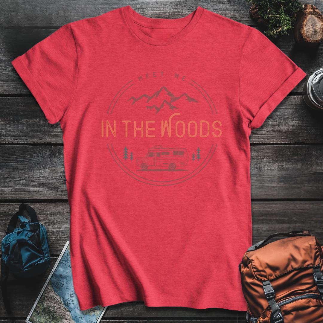 Printify T-Shirt Heather Red / S Meet Me In The Woods T-Shirt