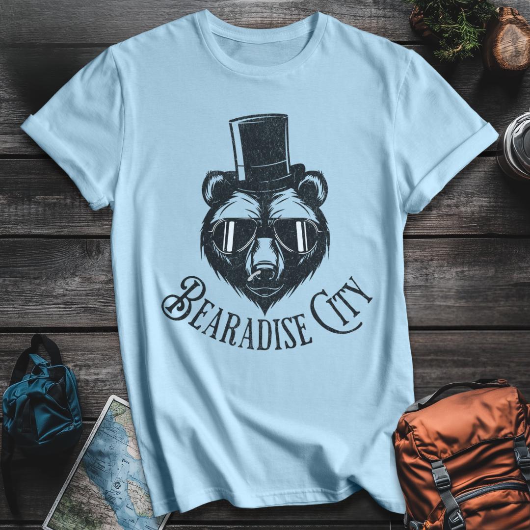 Printify T-Shirt Light Blue / S Bearadise City T-Shirt
