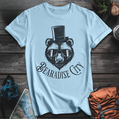 Printify T-Shirt Light Blue / S Bearadise City T-Shirt