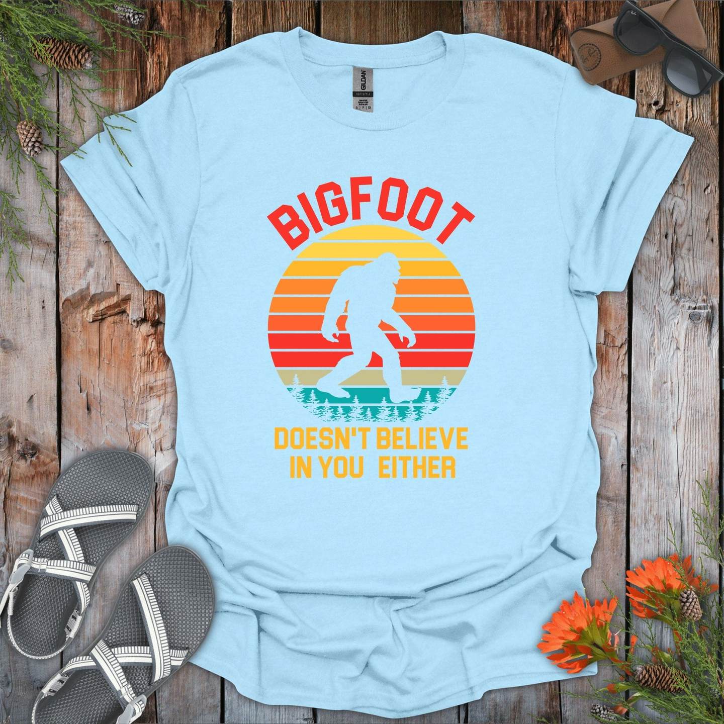 Bigfoot Doesn't Believe T-Shirt